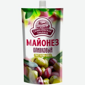 Майонез  Семилукская трапеза  оливковый 51% д/п 400г