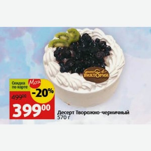 Десерт Творожно-черничный 570 г