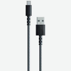 Кабель ANKER A8022, USB Type-C (m) - USB-A, 0.9м, в оплетке, 3A, черный [a8022h11]