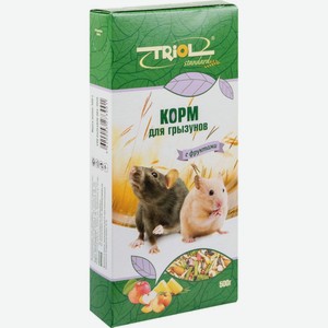 Корм для грызунов Triol Standard с фруктами, 500 г