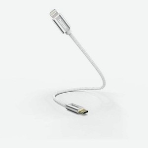 Кабель HAMA Lightning (m) - USB Type-C (m), 0.2м, MFI, в оплетке, 3A, белый [00187209]