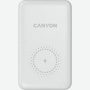 Внешний аккумулятор (Power Bank) Canyon PB-1001, 10000мAч, белый [cns-cpb1001w]