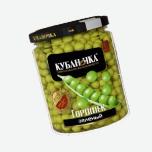 Горошек консервированный  Кубаночка , зелёный, 460 г