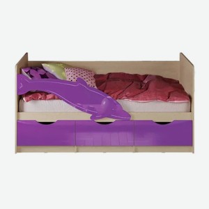 Кровать Дельфин №1 фиолетовый металлик