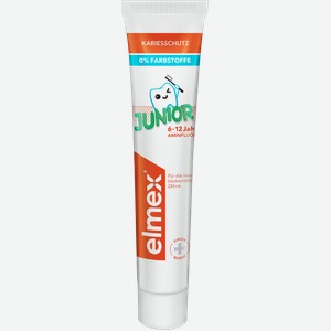 Зубная паста Elmex Junior детская 6-12лет 75мл