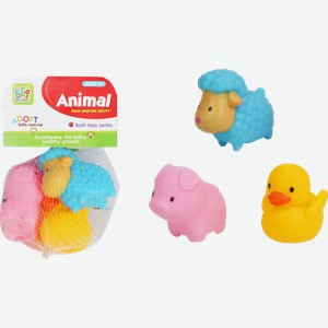 Набор игрушек для ванной Животные 3шт