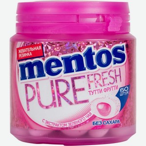 Жевательная резинка Mentos Pure Fresh вкус Тутти-Фрутти, 100 г