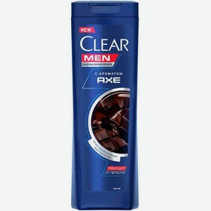 Шампунь мужской против перхоти Clear Axe Dark Temptation с ароматом темного шоколада, 380 мл