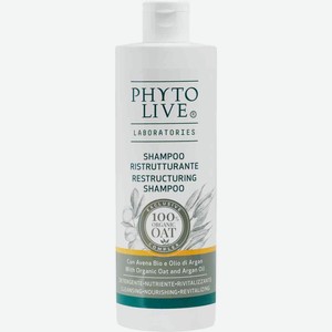 Шампунь для сухих и нормальных волос восстанавливающий Phyto Live с овсом и аргановым маслом, 400 мл