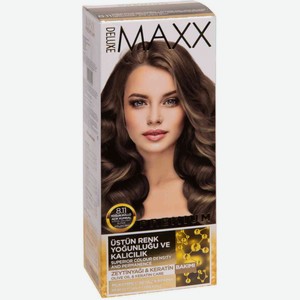 Крем-краска для волос Maxx Deluxe Premium 8.11 интенсивно пепельный светло-русый, 110 мл