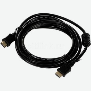 Кабель соединительный аудио-видео PREMIER 5-813, HDMI (m) - HDMI (m) , ver 1.4, 3м, ф/фильтр, черный [5-813 3.0]