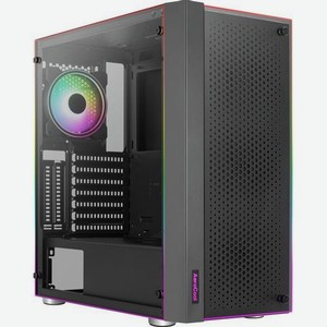 Корпус ATX Aerocool Skribble, Midi-Tower, без БП, черный [skribble-g-bk-v1]