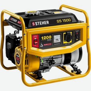 Бензиновый генератор STEHER GS-1500, 220 В, 1.2кВт