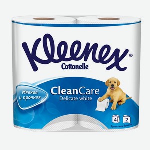 Туалетная бумага 4шт Kleenex Россия, 0,248 кг
