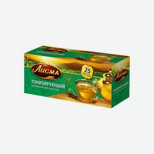 Чай <Лисма> Тонизирующий зеленый 25пак Россия