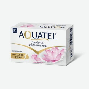 Крем-мыло твердое Aquatel лепестки лотоса 90гр
