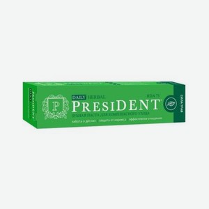 Паста зубная President herbal 68г