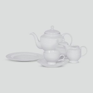 Сервиз чайный Porcelana Bogucice Minos White 21 предмет 6 персон
