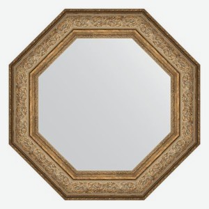 Зеркало в багетной раме Evoform виньетка античная бронза 109 мм 70,6х70,6 см