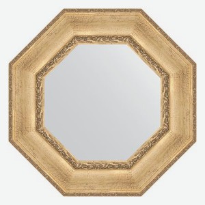 Зеркало в багетной раме Evoform состаренное серебро с орнаментом 120 мм 63х63 см