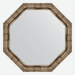 Зеркало в багетной раме Evoform серебряный бамбук 73 мм 74х74 см