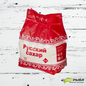 Сахар-песок Русский сахар 5 кг. Упаковка 5 кг.