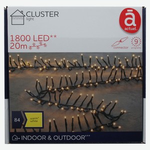 Электрогирлянда Actuel Кластер 1800 LED, 20 м