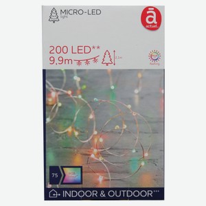 Электрогирлянда Actuel 200 LED, 10 м