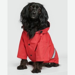 Куртка-дождевик для собак Зоозавр красная 50