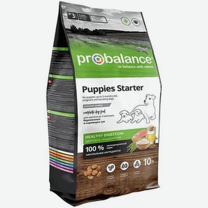 Корм для щенков Probalance 10кг Starter беременных и кормящих сухой