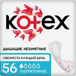 Прокладки ежедневные Kotex Deo Ультратонкие, 56 шт.