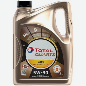 Моторное масло TOTAL Quartz 9000 Energy HKS, 5W-30, 5л, синтетическое [213800]