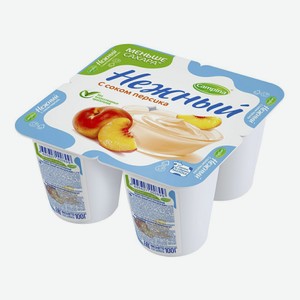 Йогуртный продукт Нежный персик 1,2% БЗМЖ 100 г