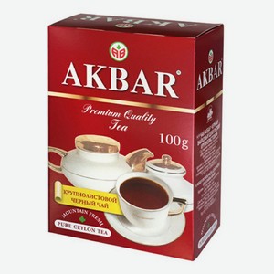 Чай черный Akbar Красно-белая серия листовой 100 г