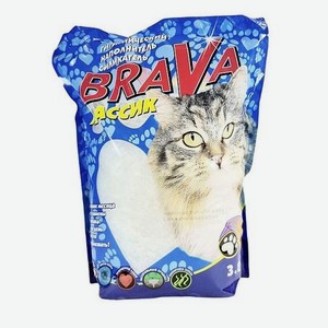 Наполнитель для кошек BraVa Классик-А силикагелевый впитывающий 3.8л
