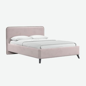 Кровать Миа велюр светло-розовый