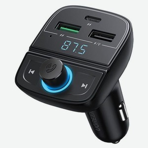 Зарядное устройство автомобильное Ugreen CD229 FM&Bluetooth Transmitter&Car Charger + TF Slot, черный