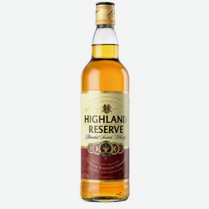 Виски ХАЙЛЕНД РЕЗЕРВ 3 года Scotch Blended 0.7л