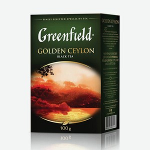 Чай GREENFIELD  Golden Ceylon ОРА  черный листовой 100г, 0351