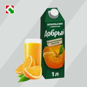 Сок Добрый Апельсин 1 л.