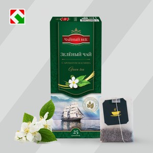 Чай зеленый с ароматом жасмина  Чайный век , 25п*1.8г