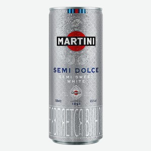 Напиток винный Martini Semi Dolce белый сладкий, 0.25л Италия