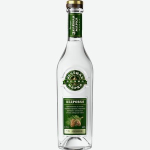 Водка Зеленая марка Кедровая 40% 250мл