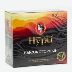 Чай ПРИНЦЕССА НУРИ Черный Высокогорный 100п*2г к/уп