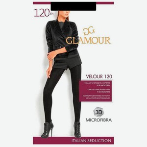 Колготки женские Glamour велюр 120 неро р.2