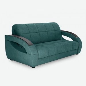 Прямой диван Оазис Зеленый, велюр 155х205 см С ящиком