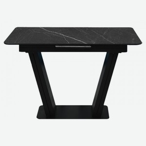 Кухонный стол Денвер Черный мрамор / Черный, металл