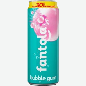 Лимонад Фантола Bubble Gum Холодный розлив 0,45л ж/б