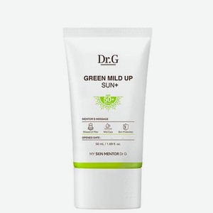 Солнцезащитный крем для чувствительной кожи лица GREEN MILD UP SUN+ SPF50+ PA++++