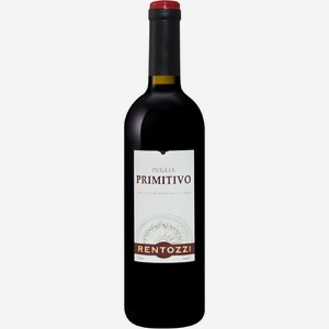 Вино  Рентоцци  Примитиво, 2021, 2021, 750 мл, Красное, Сухое